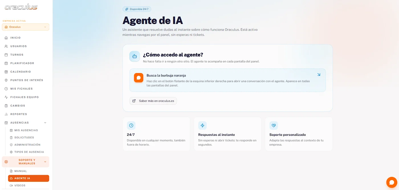 Agente de inteligencia artificial de Oraculus